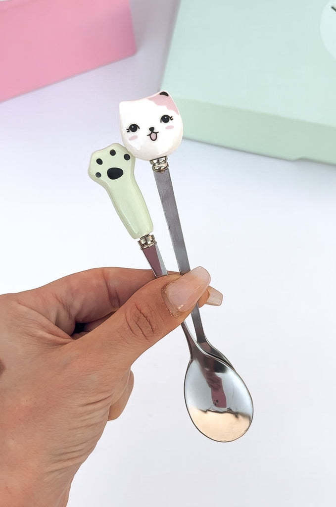 Pawsome Paw Spoon #3 featuring a cute cat design, perfect for cooking and serving.