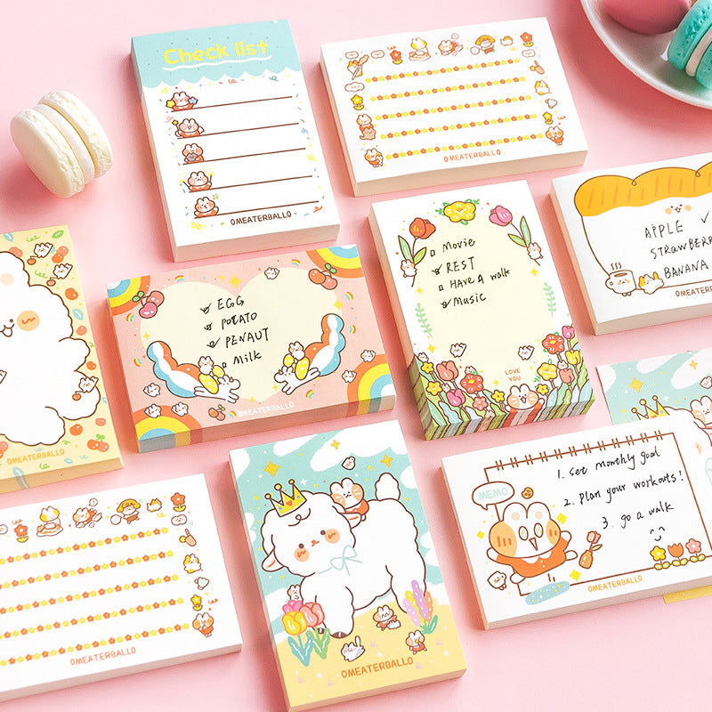 PAWSOME POST-IT® 2 Small Notes pack featuring colorful sheets with adhesive backing.