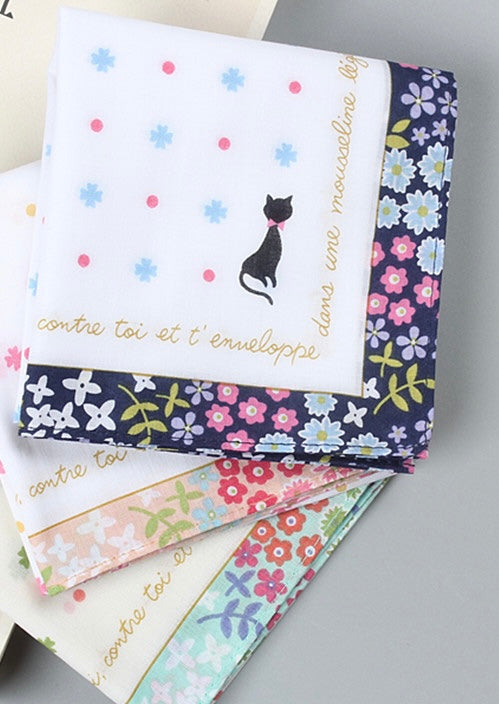 Pawsome Small Face Towel featuring a vibrant floral design, made from 100% cotton, perfect for bathroom use.