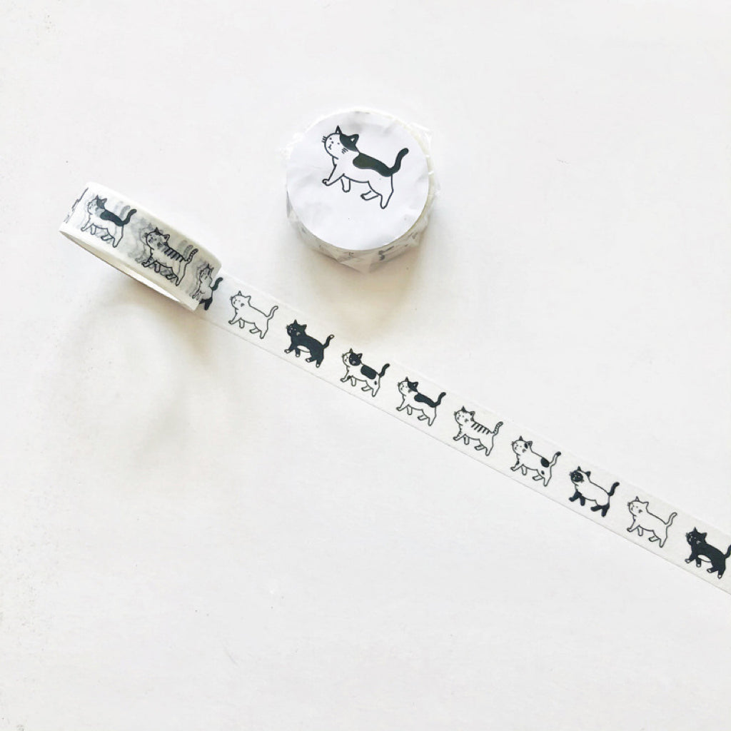 PAWSOME WASHI TAPE #7 featuring a cute design, 15mm wide and 10m long, perfect for journaling and crafting.