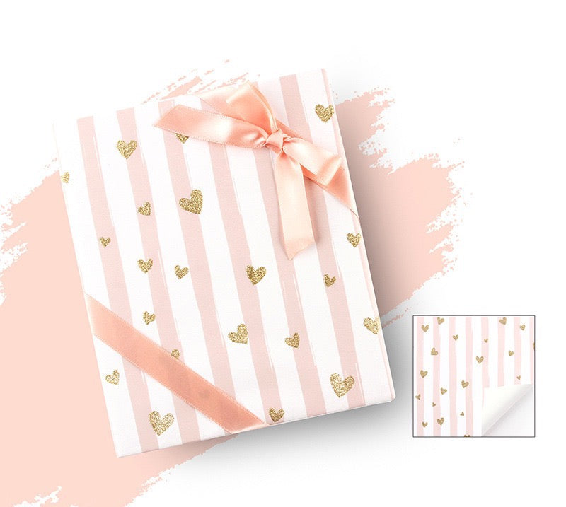 PAWSOME WRAPPING ROLL - #8 featuring luxurious FSC certified matte paper, three sheets folded, and eco-friendly packaging.