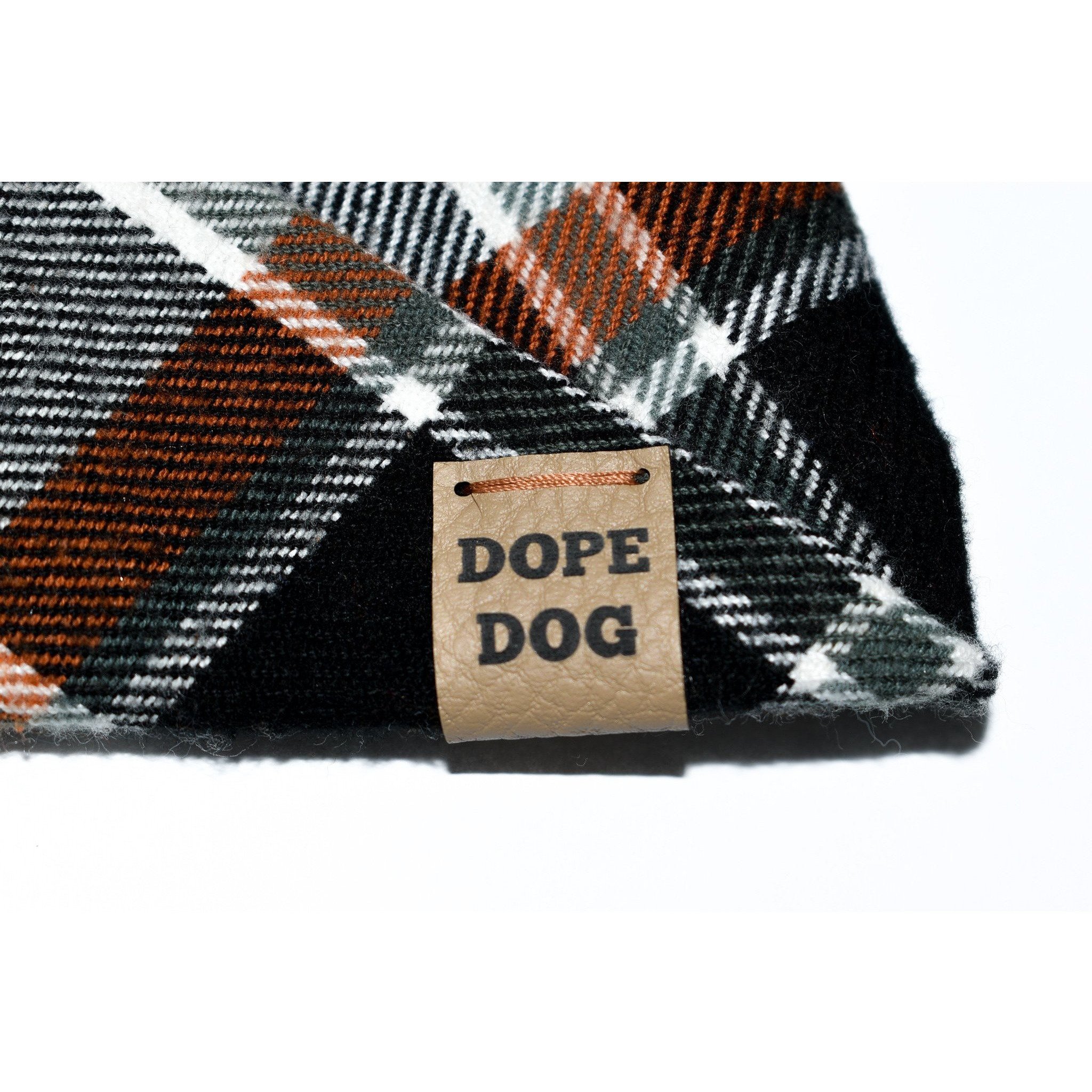 Pecan Pie Dog Scarf made of cozy cotton, featuring a twisted neck design, perfect for small and large dogs.