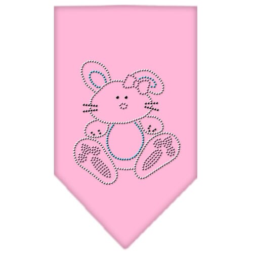 A stylish pet bandana featuring a rhinestone 'Bunny' design, perfect for dogs of all sizes.