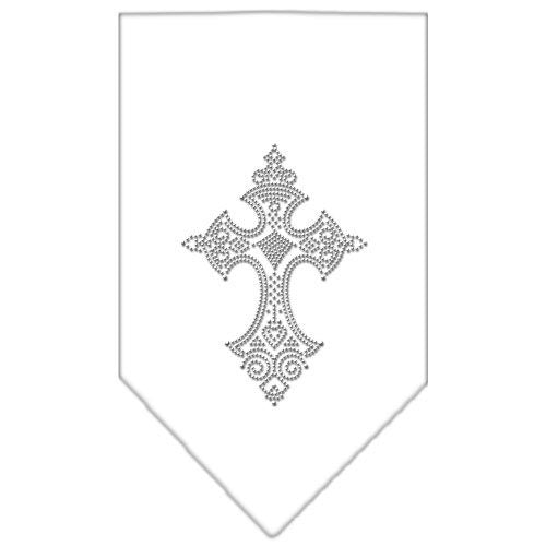 Stylish pet and dog bandana featuring a rhinestone cross design, perfect for fashionable pets.