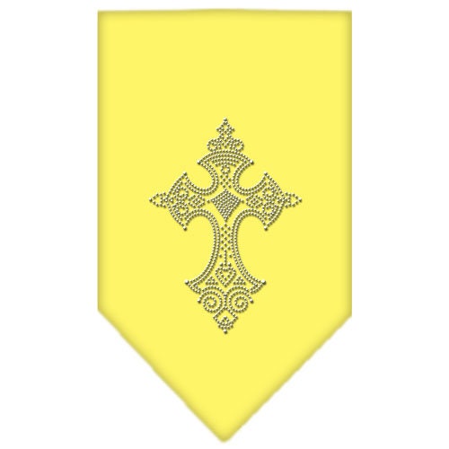 Stylish pet and dog bandana featuring a rhinestone cross design, perfect for fashionable pets.