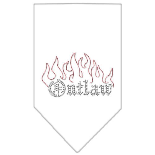 Stylish Pet and Dog Bandana Rhinestone, 'Outlaw', featuring a tie-on design and rhinestone embellishments, perfect for fashionable dogs.