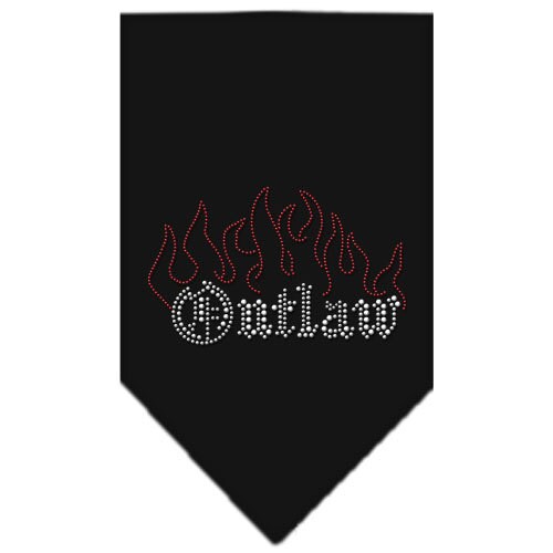 Stylish Pet and Dog Bandana Rhinestone, 'Outlaw', featuring a tie-on design and rhinestone embellishments, perfect for fashionable dogs.