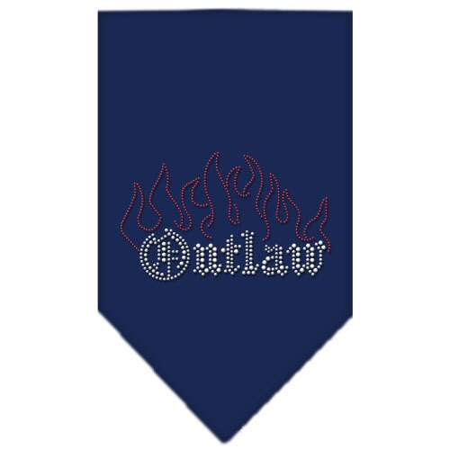 Stylish Pet and Dog Bandana Rhinestone, 'Outlaw', featuring a tie-on design and rhinestone embellishments, perfect for fashionable dogs.