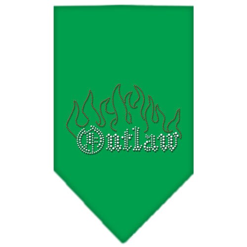 Stylish Pet and Dog Bandana Rhinestone, 'Outlaw', featuring a tie-on design and rhinestone embellishments, perfect for fashionable dogs.