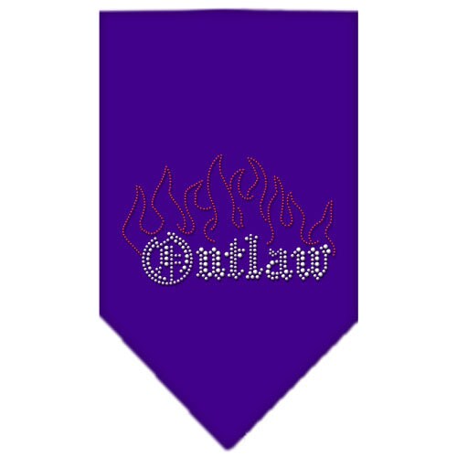 Stylish Pet and Dog Bandana Rhinestone, 'Outlaw', featuring a tie-on design and rhinestone embellishments, perfect for fashionable dogs.