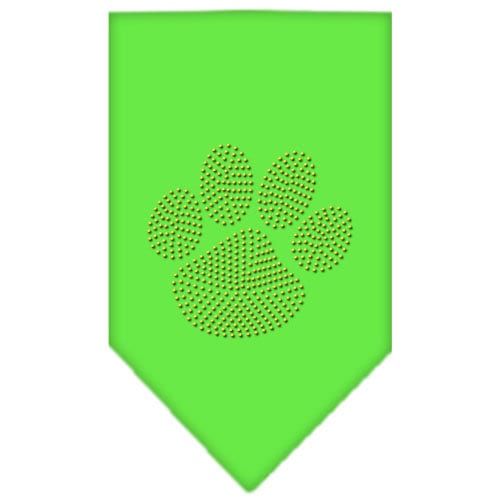 Stylish Pet and Dog Bandana in Paw Gold with rhinestones, showcasing a tie-on design for comfort.