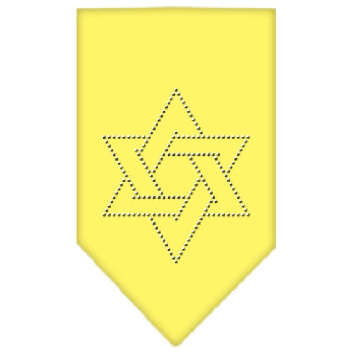 A stylish pet bandana featuring a rhinestone Star Of David design, perfect for dogs of all sizes.