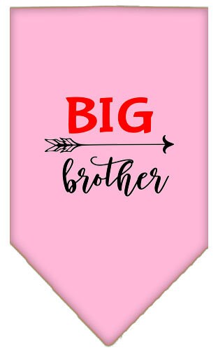 A stylish dog bandana featuring the phrase 'Big Brother', designed for pets of all sizes.