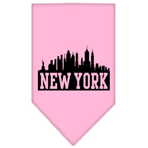 Pet and Dog Bandana featuring a vibrant New York Skyline design, perfect for stylish pets.