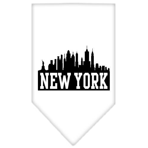 Pet and Dog Bandana featuring a vibrant New York Skyline design, perfect for stylish pets.
