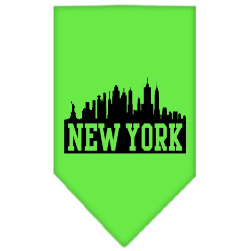 Pet and Dog Bandana featuring a vibrant New York Skyline design, perfect for stylish pets.
