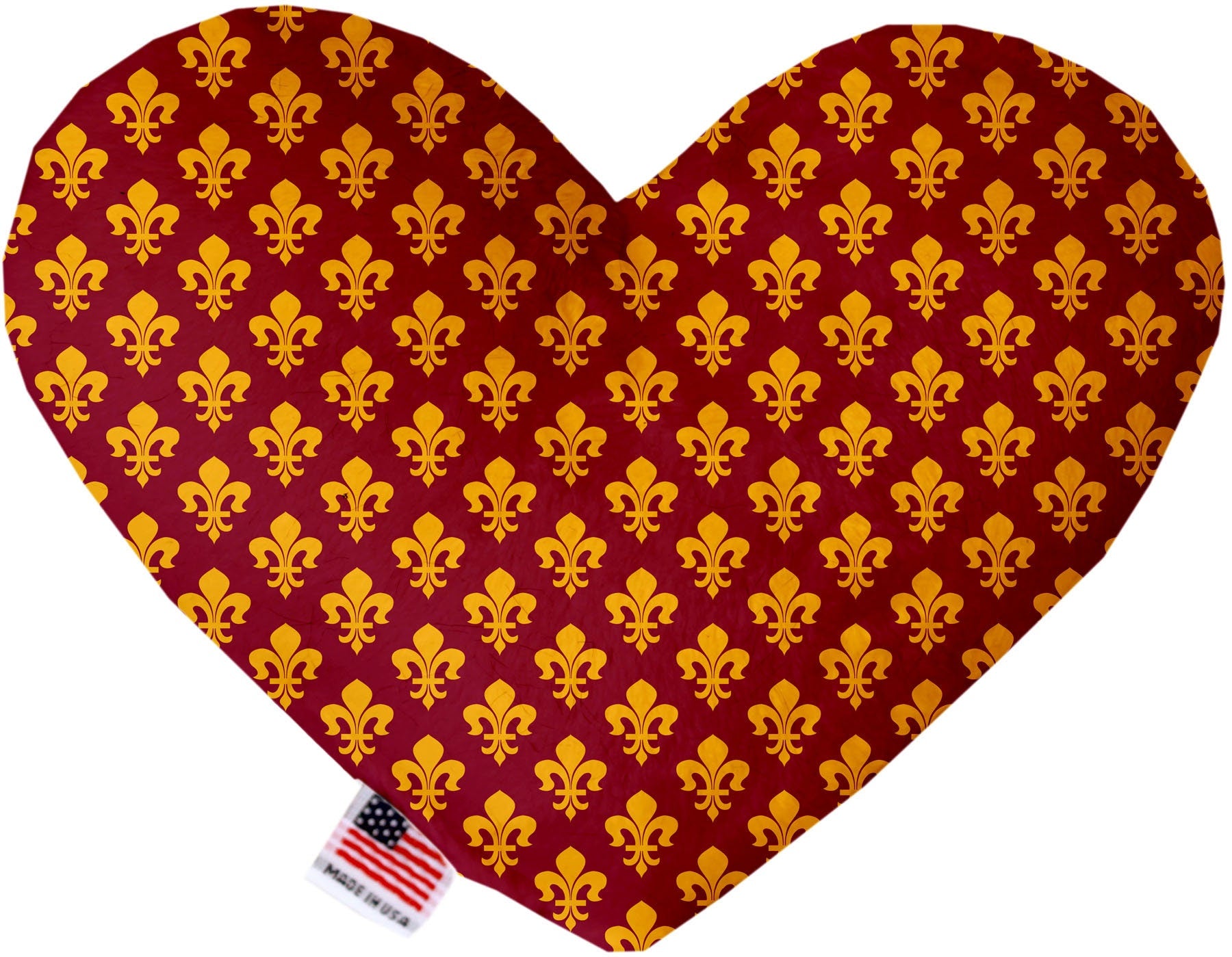 A collection of Dapper Dogs Group plush heart and bone toys in various sizes and patterns, showcasing their soft texture and vibrant colors.