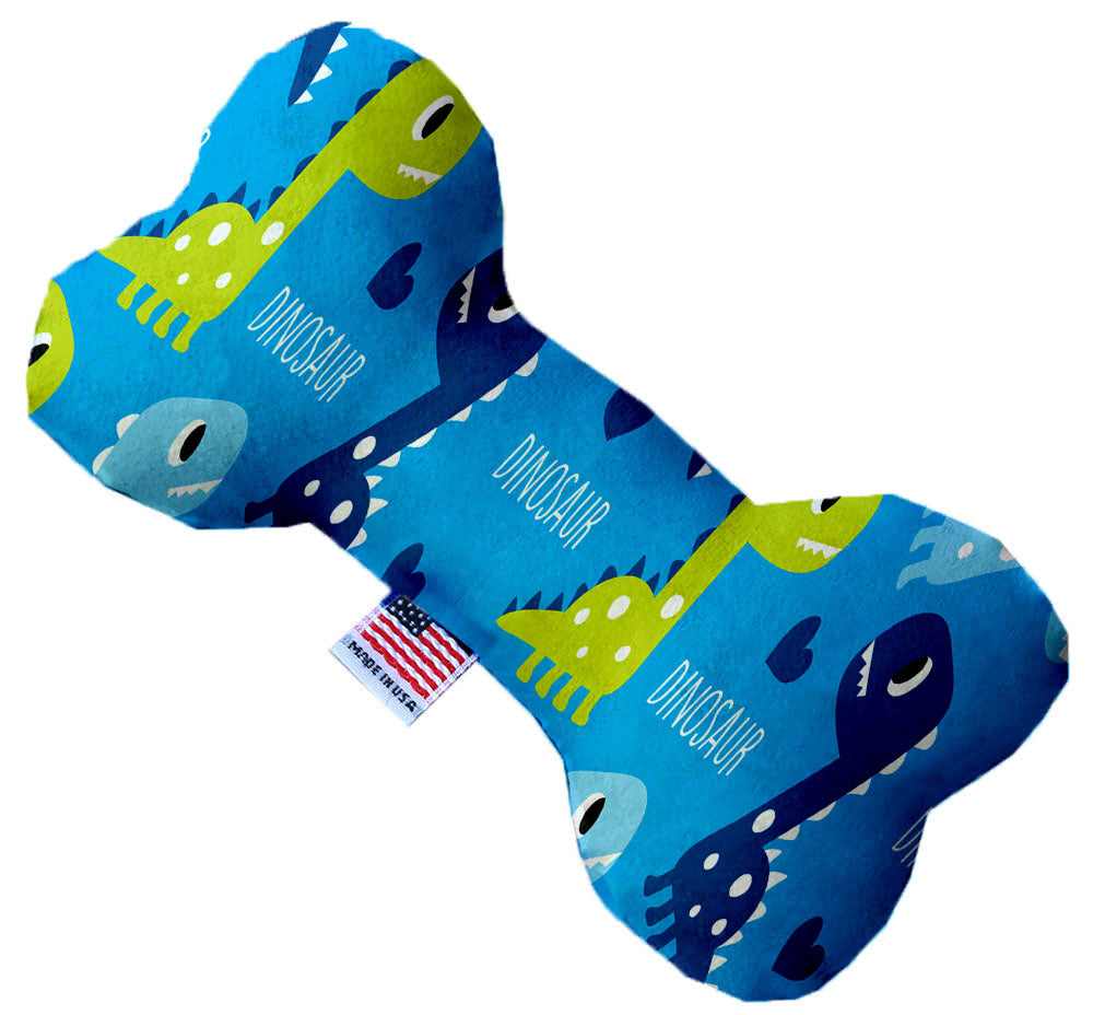 A plush heart and bone toy for dogs, handmade in the USA, featuring soft fabric and squeakers, available in various sizes and patterns.