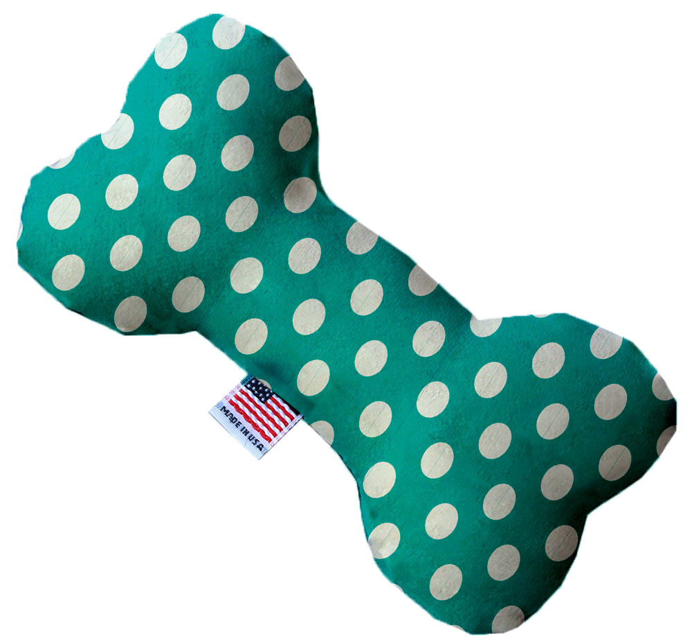 A plush heart and bone toy for dogs, featuring Swiss dots patterns, available in various sizes and colors, made from soft and safe materials.