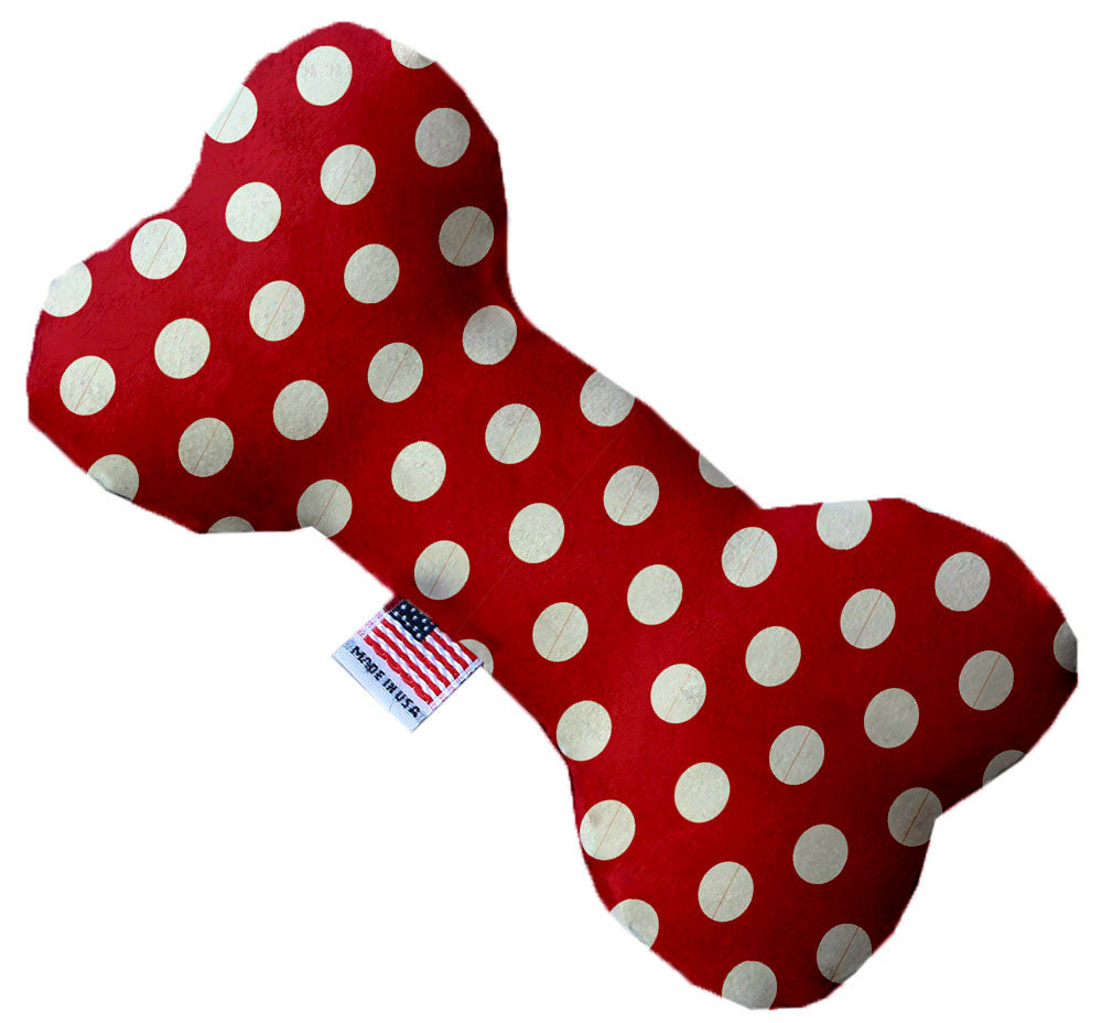 A plush heart and bone toy for dogs, featuring Swiss dots patterns, available in various sizes and colors, made from soft and safe materials.