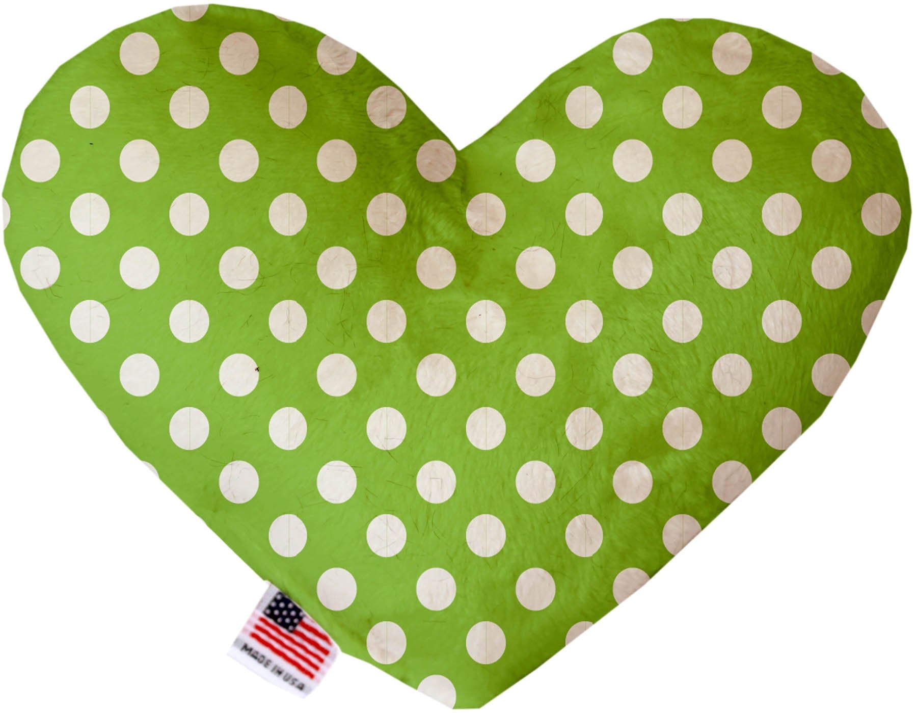 A plush heart and bone toy for dogs, featuring Swiss dots patterns, available in various sizes and colors, made from soft and safe materials.