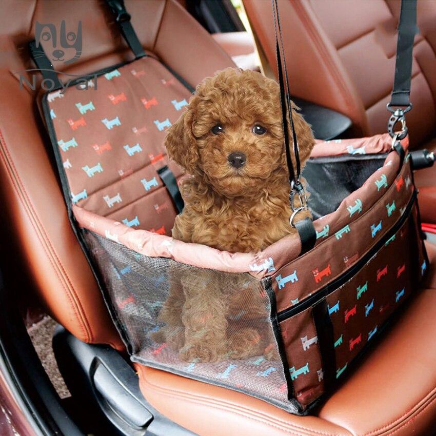 Pet Carrier Dog Car Seat Cover in a stylish solid pattern, designed for small dogs and cats, made from durable and breathable polyester material.