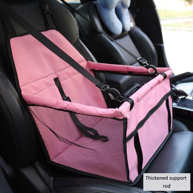 Pet Carrier Dog Car Seat Cover in a stylish solid pattern, designed for small dogs and cats, made from durable and breathable polyester material.