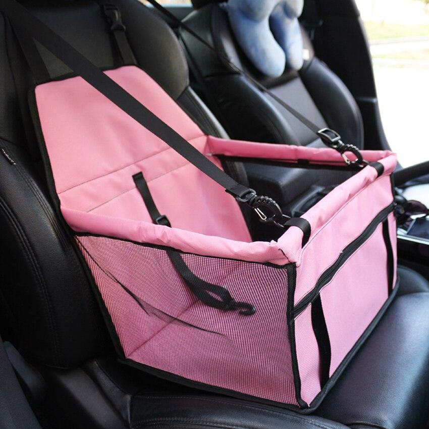 Pet Carrier Dog Car Seat Cover in a stylish solid pattern, designed for small dogs and cats, made from durable and breathable polyester material.