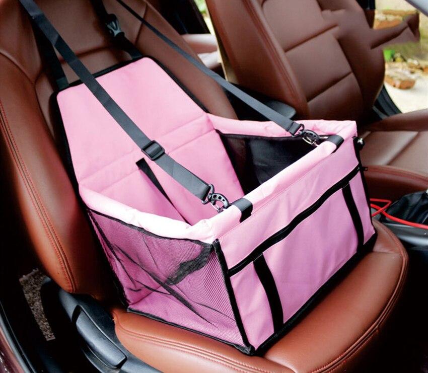 Pet Carrier Dog Car Seat Cover in a stylish solid pattern, designed for small dogs and cats, made from durable and breathable polyester material.