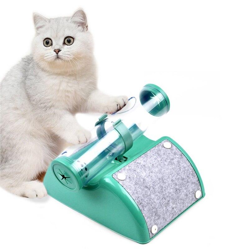Interactive 3 in 1 Astronomical Tube Feeding Toy for cats, featuring a durable plastic design for play and claw grinding.