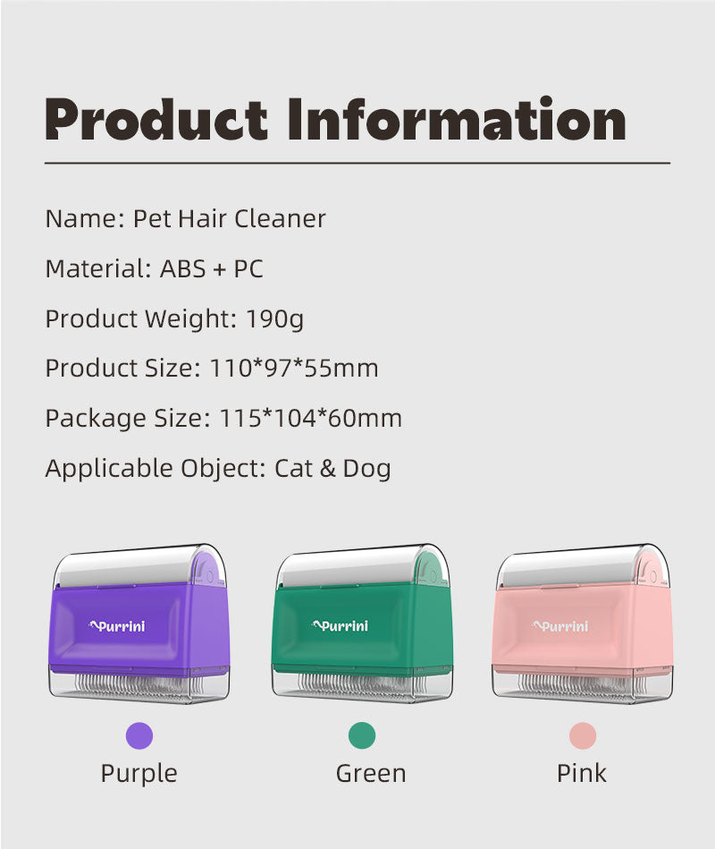 A detailed view of the Pet Comb Automatic Hair Removal Comb, showcasing its ergonomic design and self-cleaning feature for effective pet grooming.