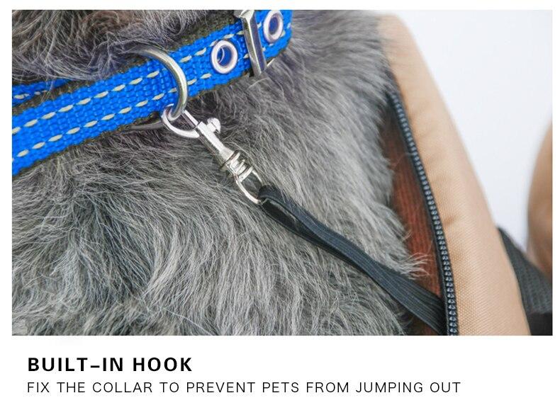 A soft and breathable pet dog bag designed for comfortable travel, featuring a portable shoulder handbag style suitable for small to medium dogs.