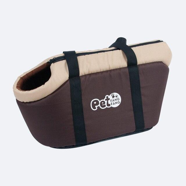 A soft and breathable pet dog bag designed for comfortable travel, featuring a portable shoulder handbag style suitable for small to medium dogs.