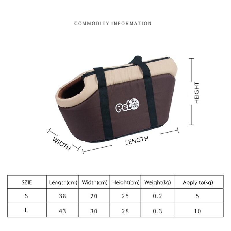 A soft and breathable pet dog bag designed for comfortable travel, featuring a portable shoulder handbag style suitable for small to medium dogs.