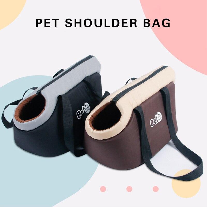 A soft and breathable pet dog bag designed for comfortable travel, featuring a portable shoulder handbag style suitable for small to medium dogs.