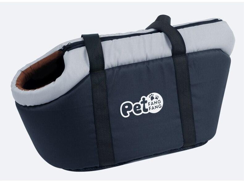A soft and breathable pet dog bag designed for comfortable travel, featuring a portable shoulder handbag style suitable for small to medium dogs.