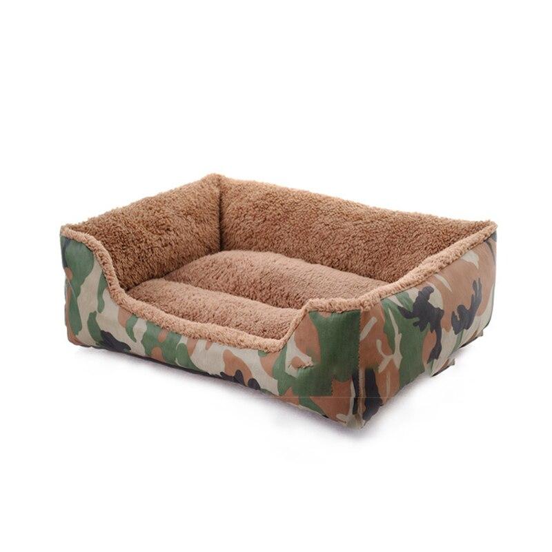 Military style camouflage pet dog bed, soft and warm, suitable for small to large dogs and cats.