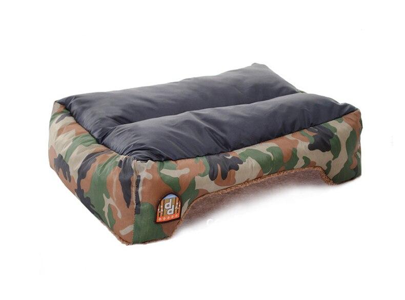 Military style camouflage pet dog bed, soft and warm, suitable for small to large dogs and cats.
