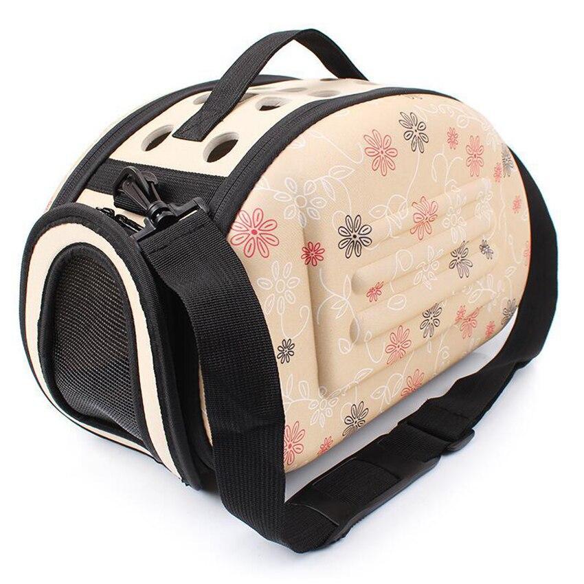 Portable puppy handbag carrier bag in gray, designed for small dogs, featuring a waterproof material and stylish print pattern.