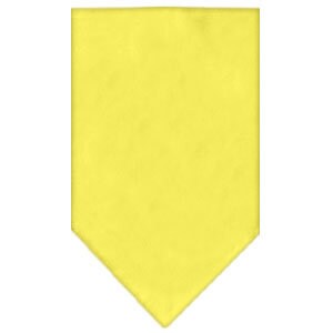 A colorful display of plain pet bandanas for dogs and cats, showcasing 14 vibrant colors in both small and large sizes.