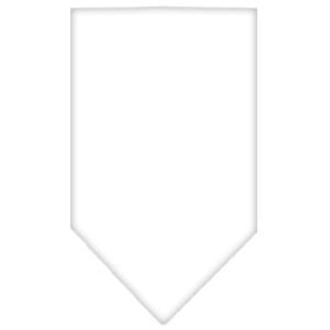 A colorful display of plain pet bandanas for dogs and cats, showcasing 14 vibrant colors in both small and large sizes.