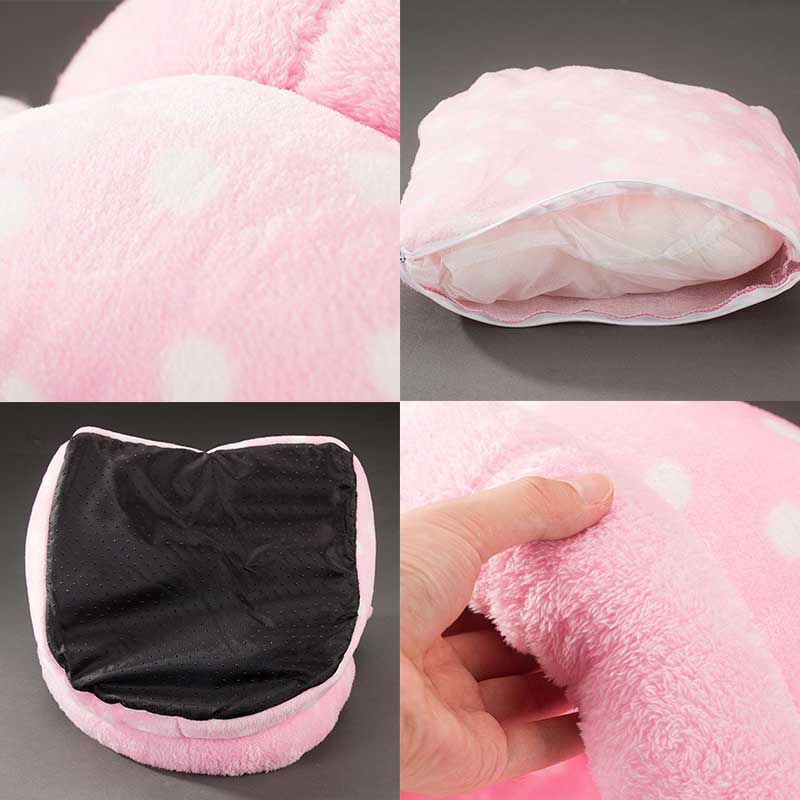 Cute unicorn-shaped pet bed for dogs and cats, featuring a soft cotton exterior and a cozy interior, perfect for winter warmth.