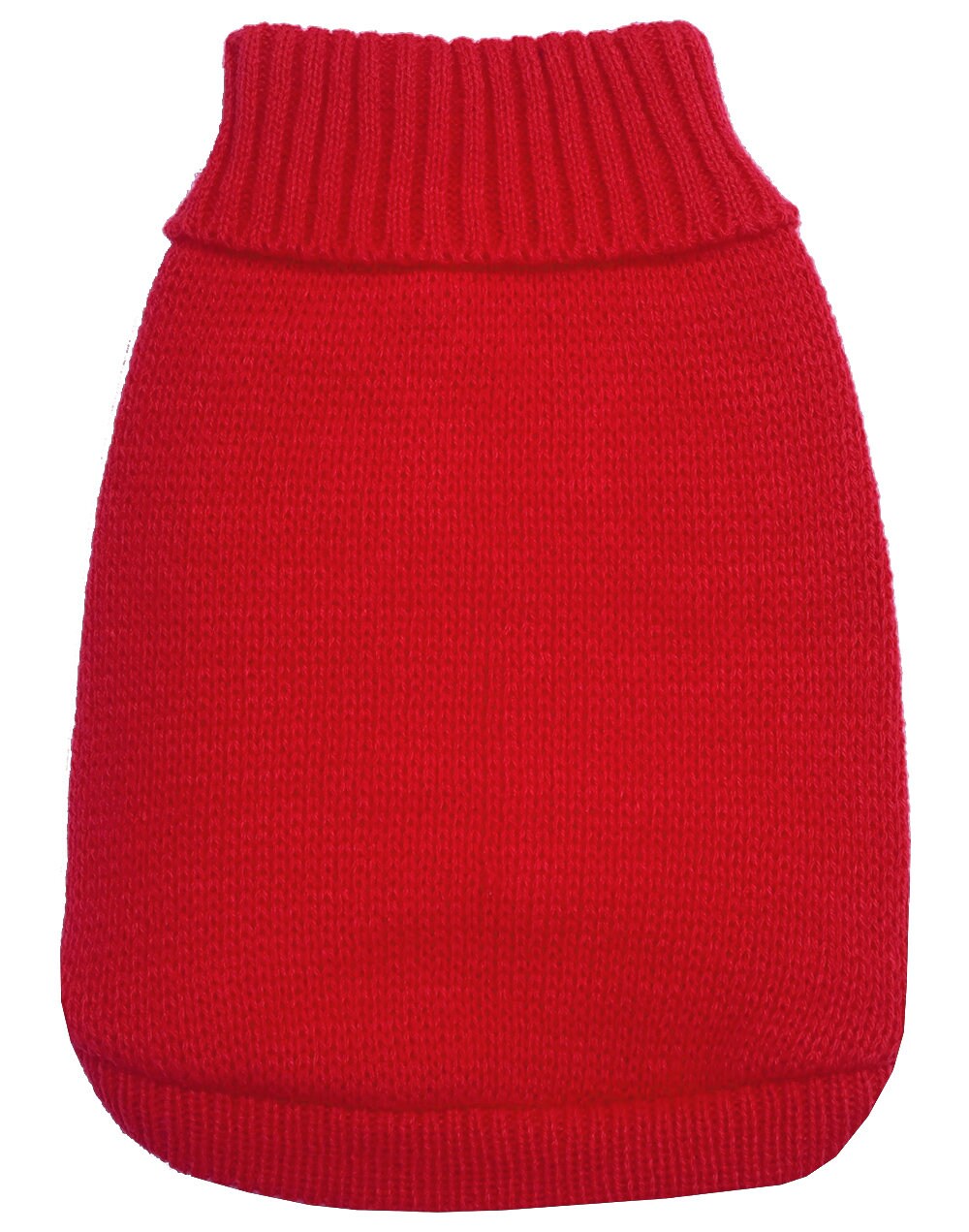 A cozy knit sweater blank for dogs and cats, designed for winter wear, showcasing a plain style in soft fabric.