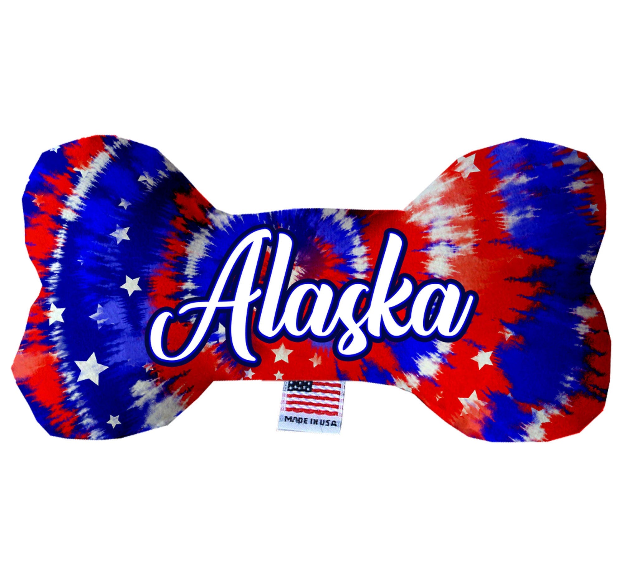 Alaskan Coast Plush Bone Toys set, featuring soft, cuddly designs in various patterns, perfect for dogs of all sizes.