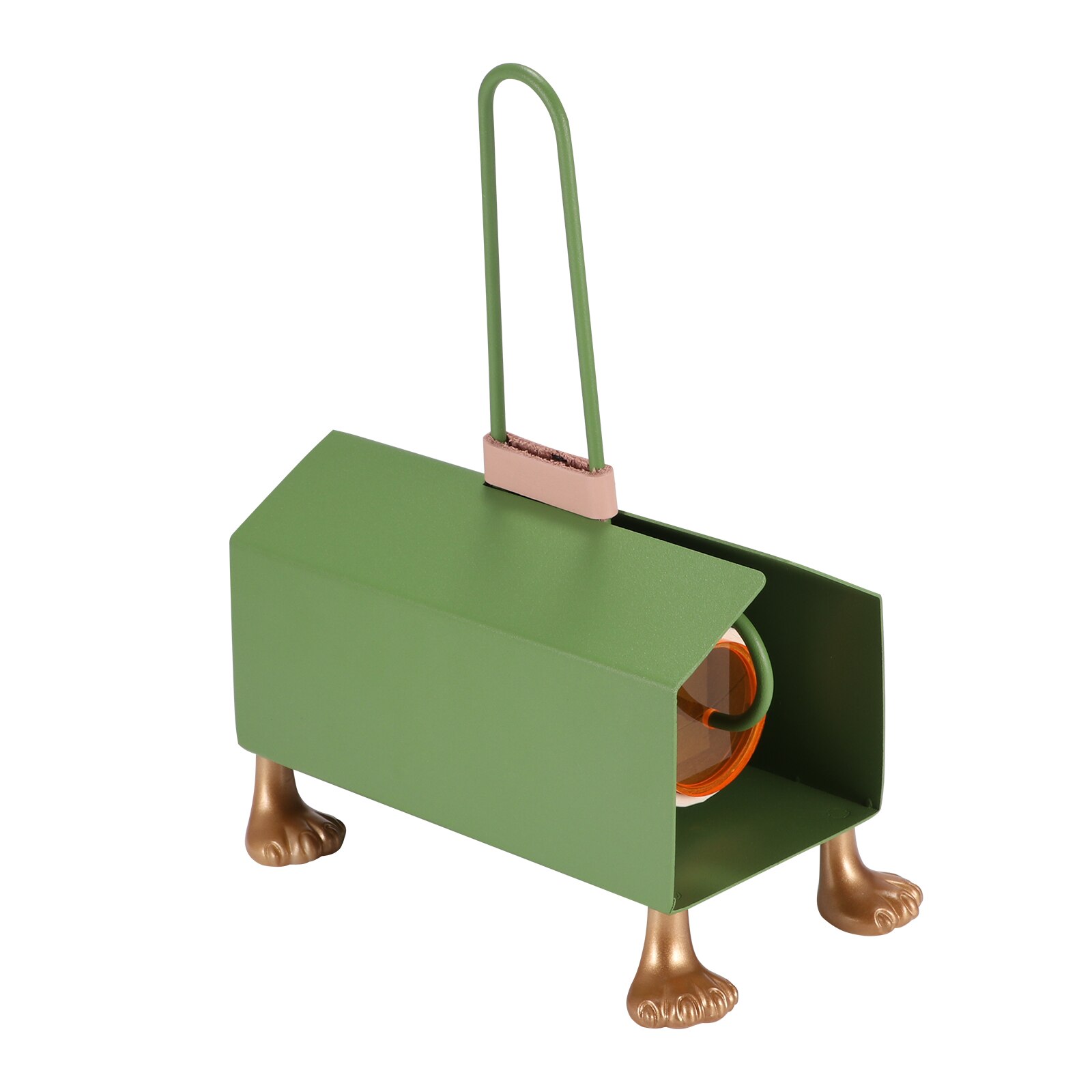 Pet Hair Remover Roller with house-shaped holder, designed for easy removal of dog and cat hair from various surfaces.