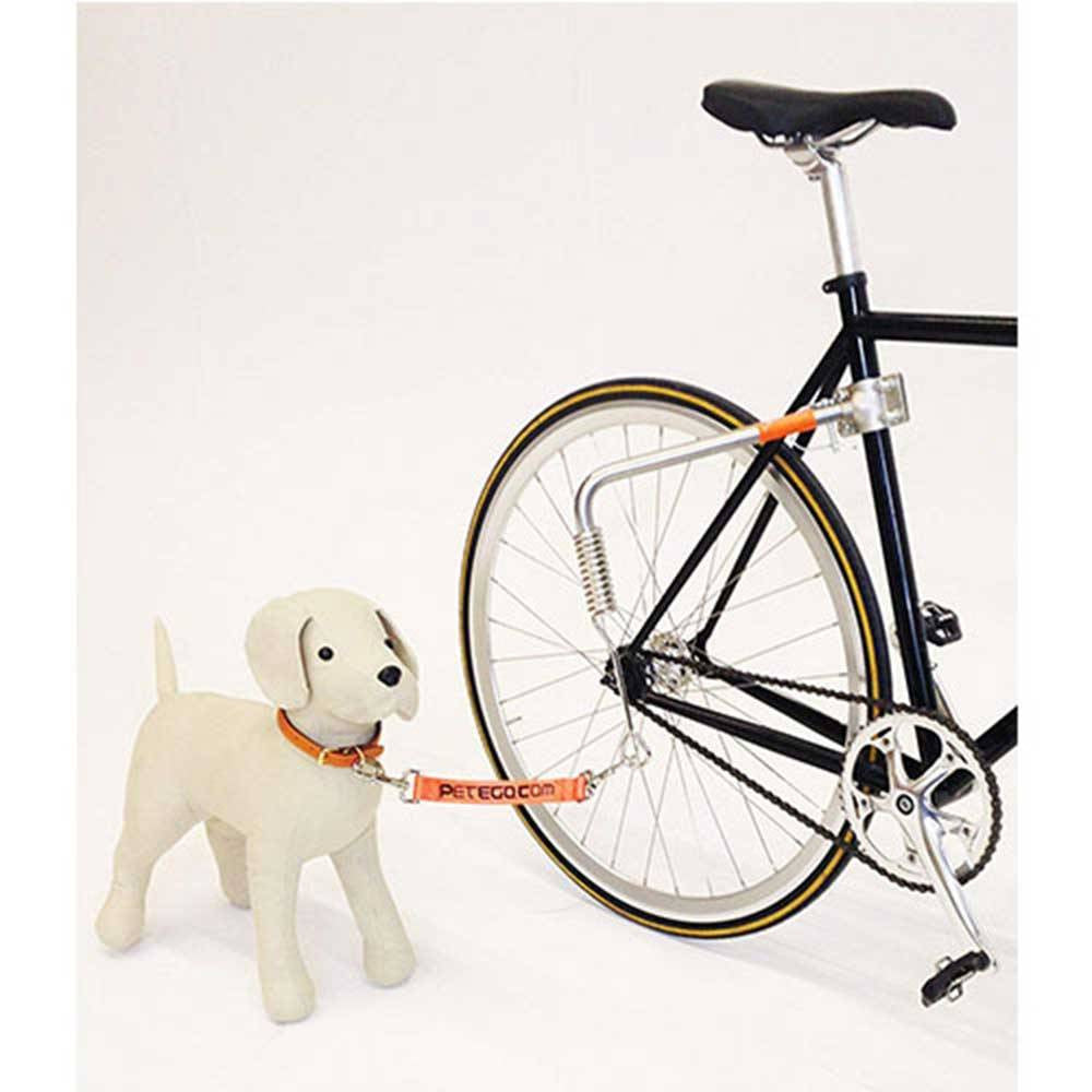 Petego SpringLeaD Universal Bicycle Leash featuring a strong steel spring and durable nylon lead, designed for safe cycling with dogs.