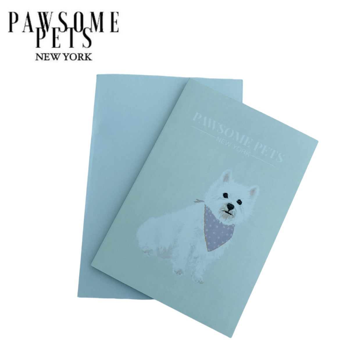 PETS CARD - #13 featuring a hand-painted design on smooth white cardstock with a craft envelope.