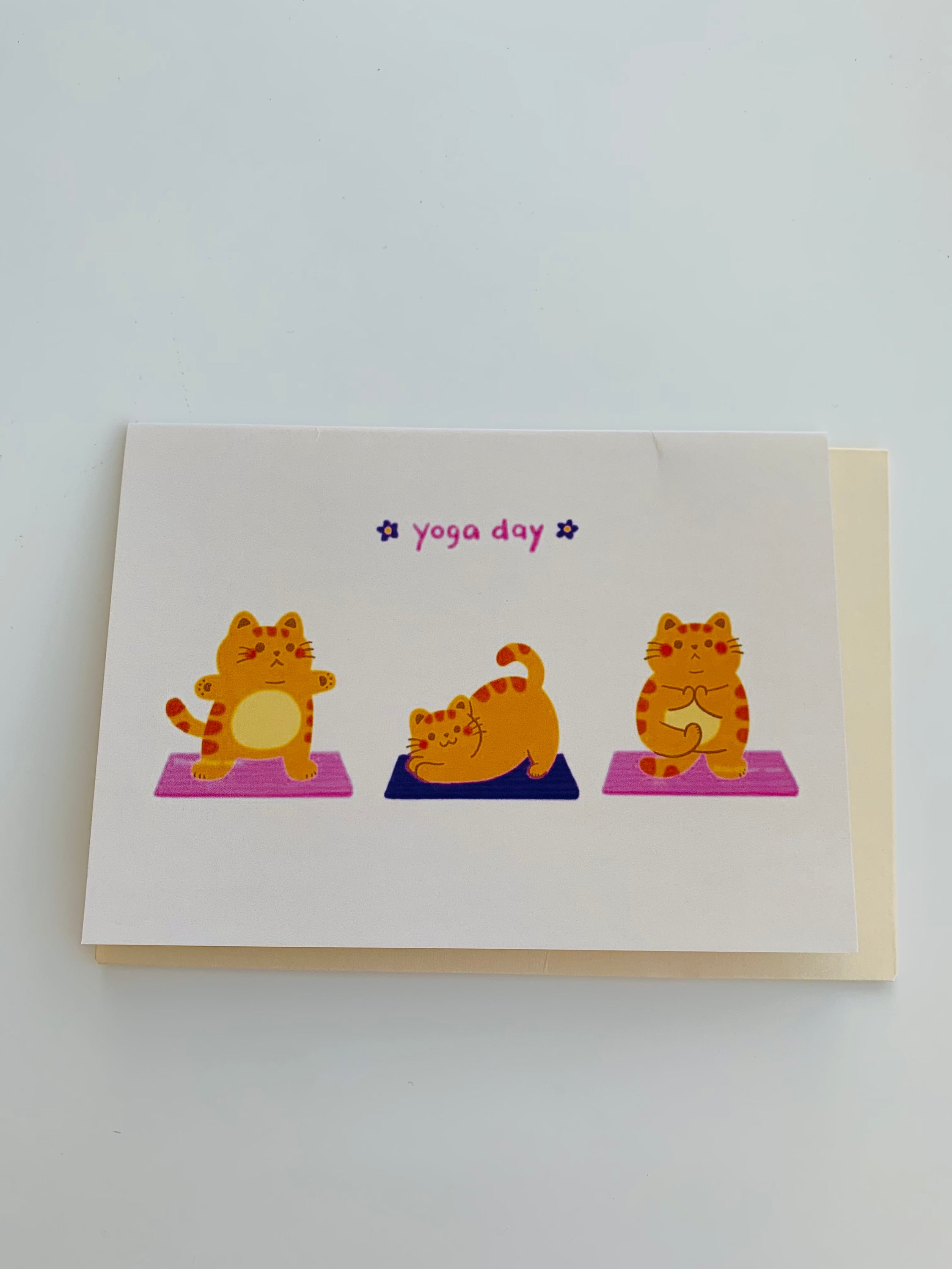 PETS CARD - #115 featuring a hand-painted design on smooth white cardstock with a craft envelope.