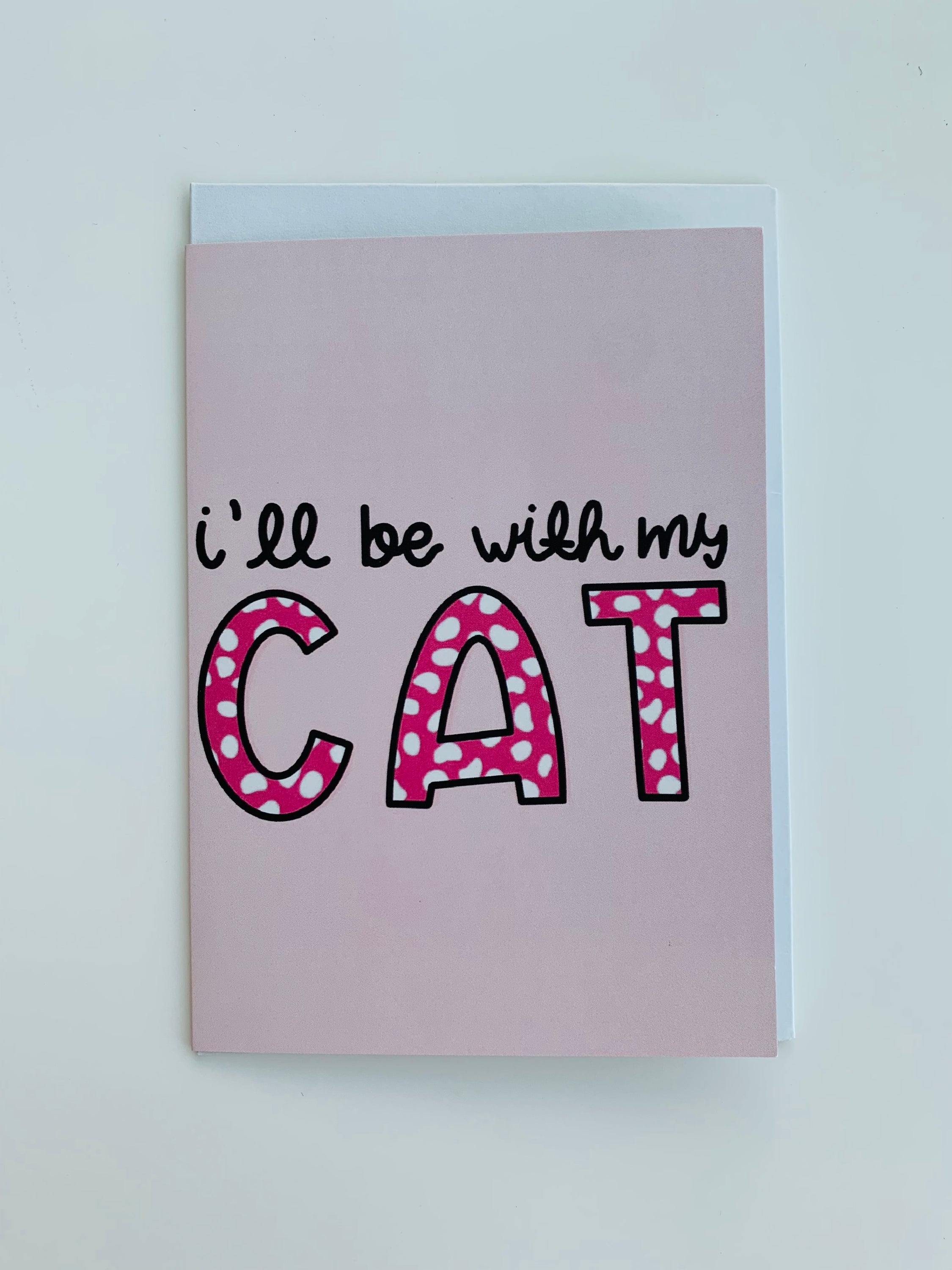 PETS CARD - #150 featuring a hand-painted design on smooth white cardstock with a craft envelope.