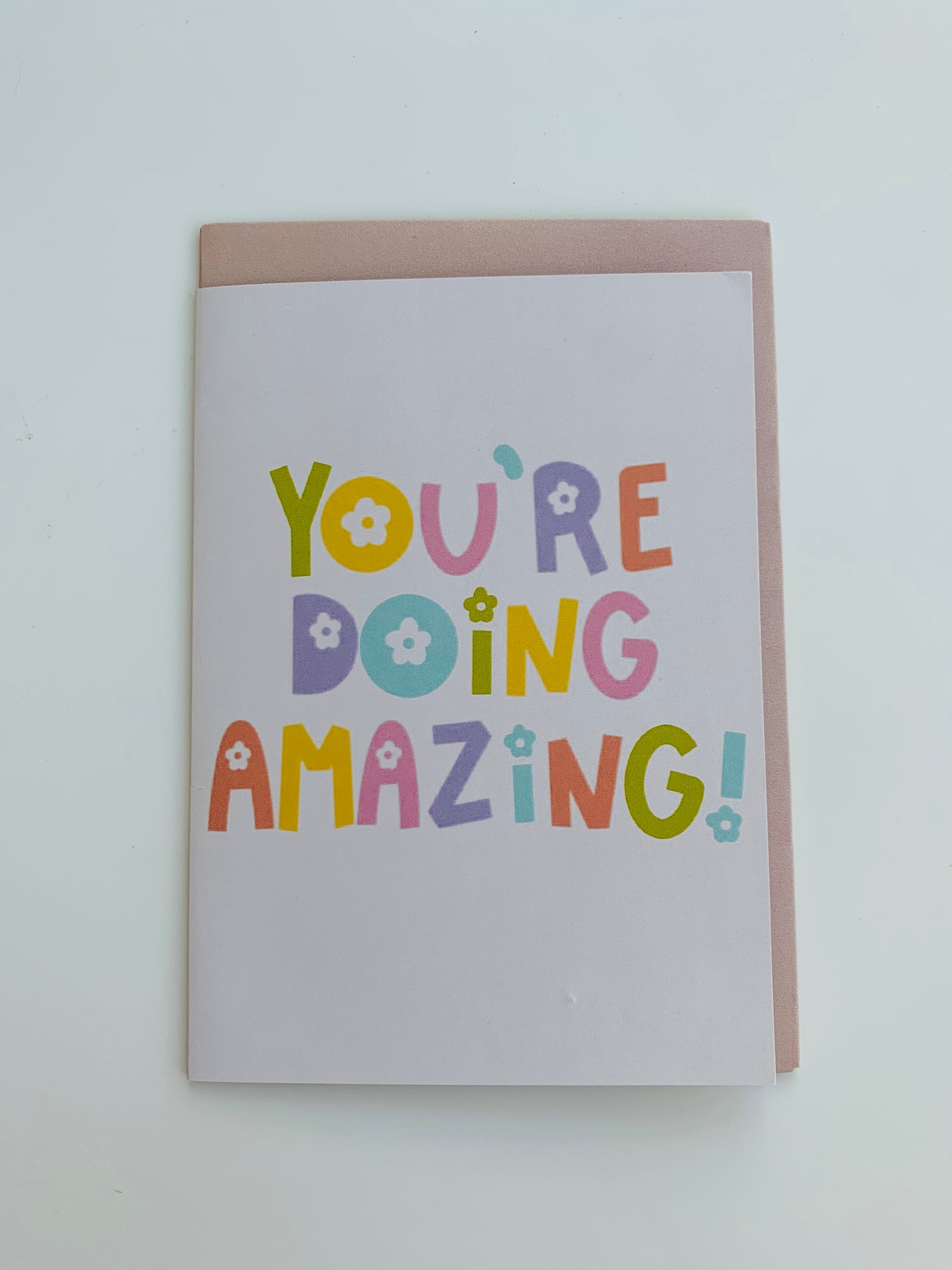 PETS CARD - #118 featuring a hand-painted design on smooth white cardstock with a craft envelope.